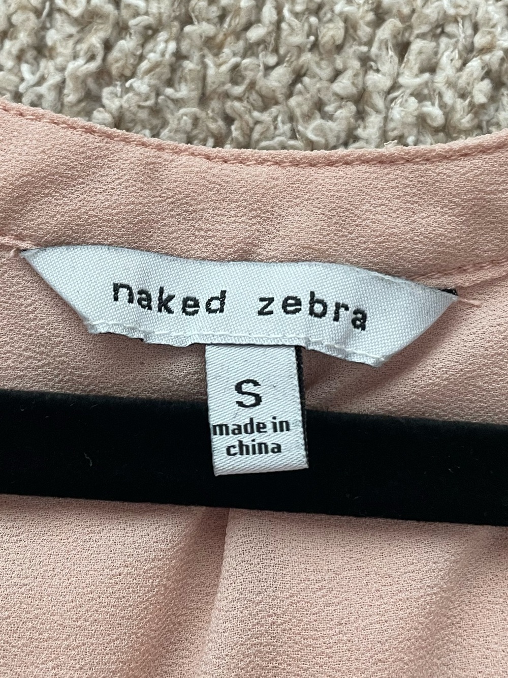 Naked Zebra Pink Tank Top - size small - Picture 3 of 3
